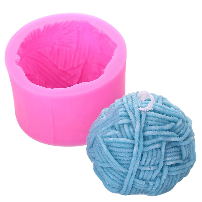 Diy полукруглая форма для шерстяных шариков силиконовая свечей креативная