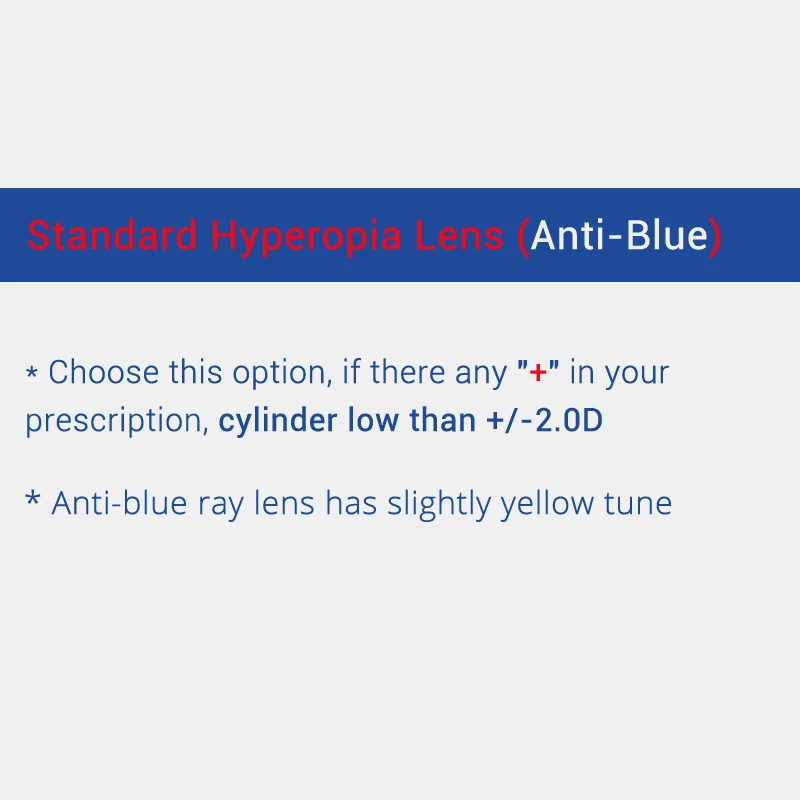 Hyperopia Anti-blue Ralferty 1,56 1,61 1,67 1,74 оптические линзы, анти синий светильник, очки по рецепту, прозрачные линзы для глаз, близорукость, диоптрий, тонкий HMC Lentes - Цвет линз: Hyperopia Anti-blue