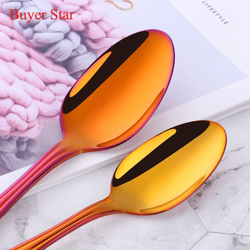 Набор ножей из 20 предметов радужной расцветки экологичные 18/8 нержавеющая сталь