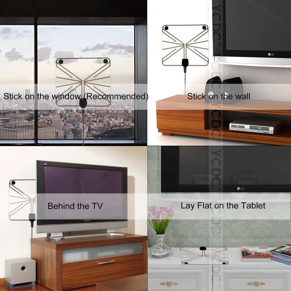 Распродажа комнатная цифровая ТВ антенна источник питания USB дальность действия