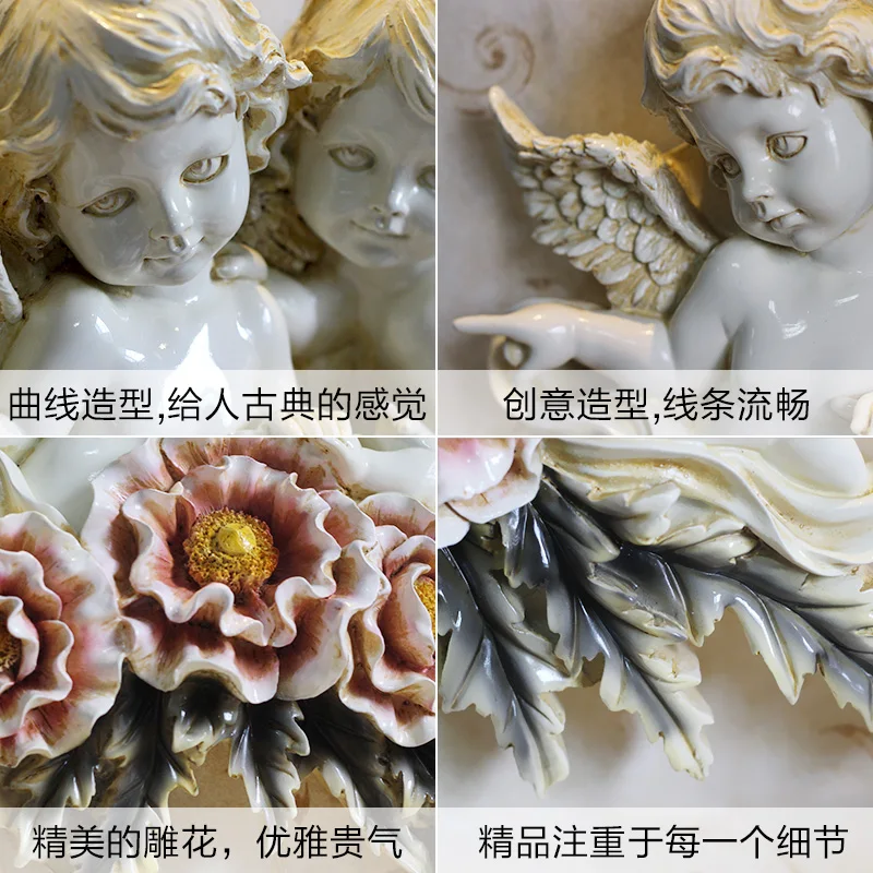 European angel Retro pastoral creative home ornaments wall decorations | Дом и сад