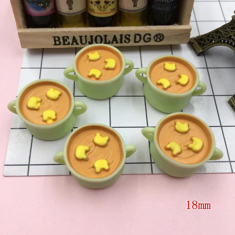 5 шт./лот миниатюрная кофейная чашка из смолы кабошон с плоской задней