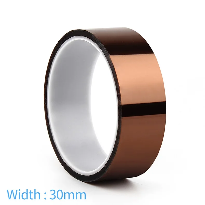 30mm WNB Натяжной канат длиной 25 м тепла устойчивая полиамидная лента односторонний самоклеящийся высокое Температура Термальность защиты изоляция Антистатическая пленка - Цвет: 30mm