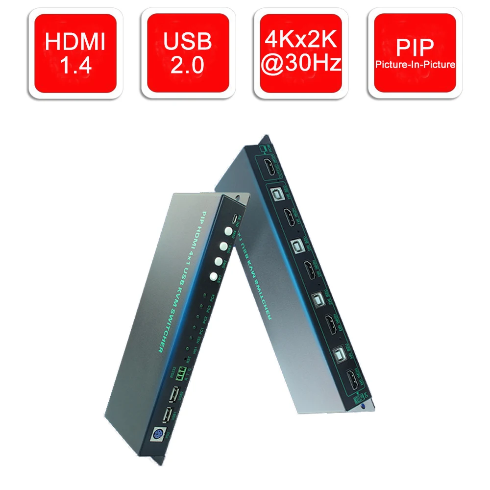 Квм переключатель Navceker с 4 портами HDMI 4K x 2K PIP KVM USB 2 0 3D квм Поддержка порта