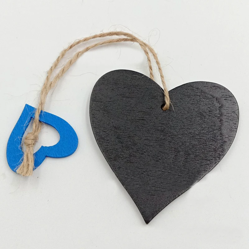 10 шт. DIY пустой в форме сердца карты деревянная бумага граффити пригласительная