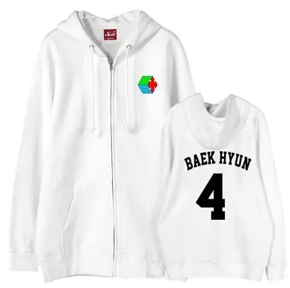 Осенне зимняя флисовая толстовка с капюшоном куртки exo cbx hey mama свитшот надписью