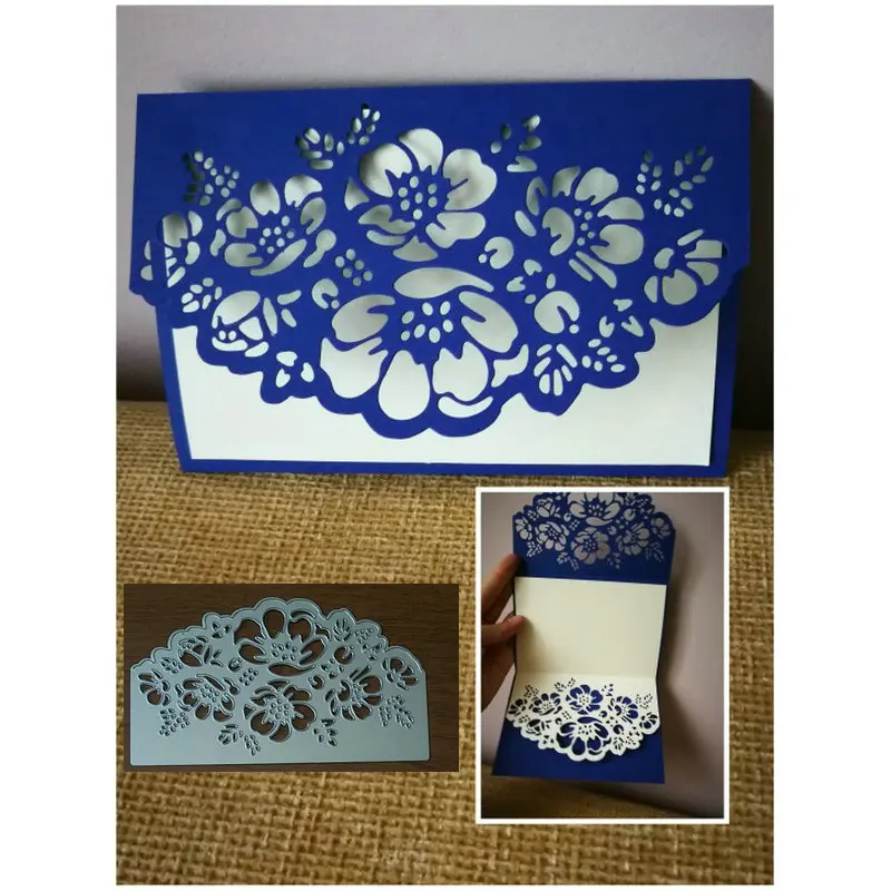 155*90 мм Кружевной Край фона металлические режущие штампы DIY Скрапбукинг высечка