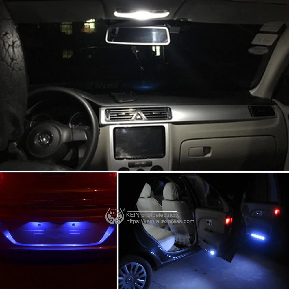 KEIN 10 шт. t10 led w5w Автомобильные светодиодные лампы 194 168 3528 10smd 501 автомобильная лампа