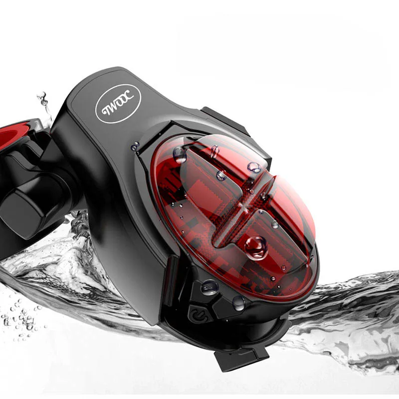 

Smart Rear Taillight Bike Light USB Wireless Charging Led Intelligent Brake induction Cycling MTB Bicycle Light Running Lamp