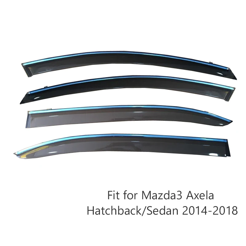 Axela 2014-2018 Atreus для Mazda 3 Axela Hatchback седан двери автомобиля дым Окно Солнце Дождь козырек ветер дефлекторы гвардии - Цвет: Axela 2014-2018