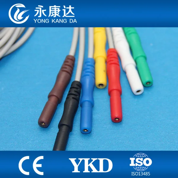 Din 1 5 кабель для ЭКГ 7 привести Кнопка IEC монитор пациента|cable 1.5|cable ecgcable iec |