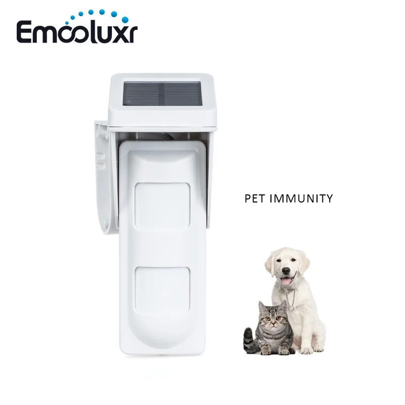 Solar Powered Outdoor Pet Friendly Motion Sensor PIR Detector for wifi GSM alarm G90B Security Alarme System,Free Shipping
