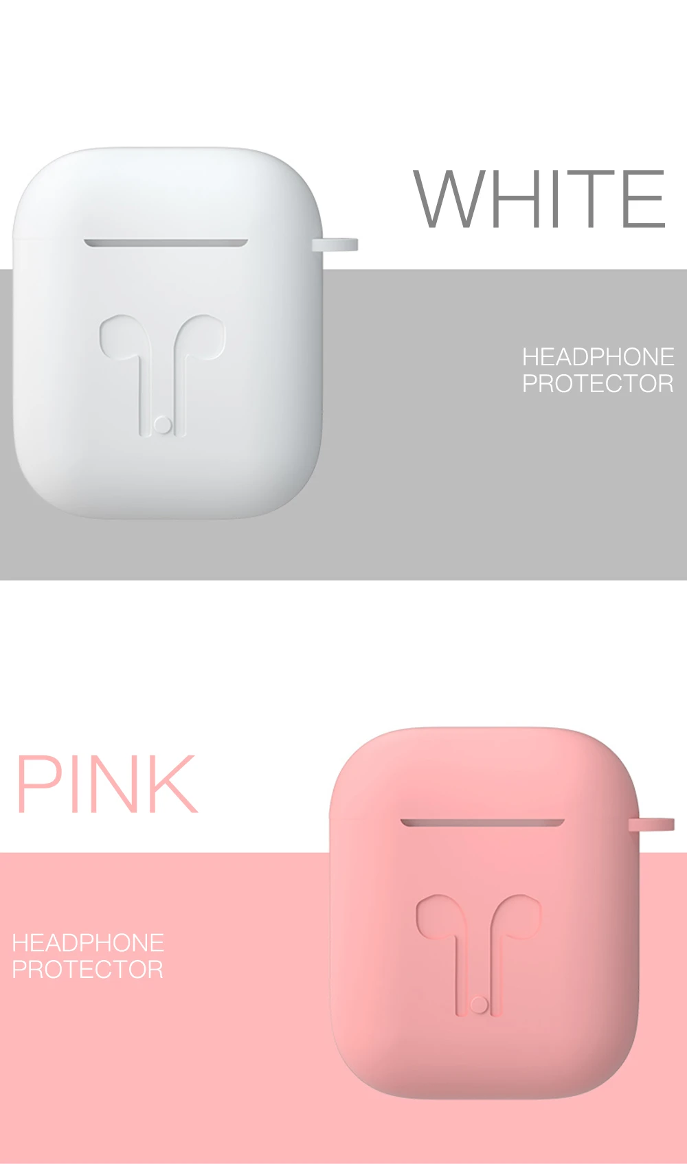5 шт./компл. Силиконовые чехлы с цепочкой для ключей крюк для Apple Airpods защитный чехол ремень держатель Air стручок селфи-Палка с Bluetooth гарнитура аксессуары