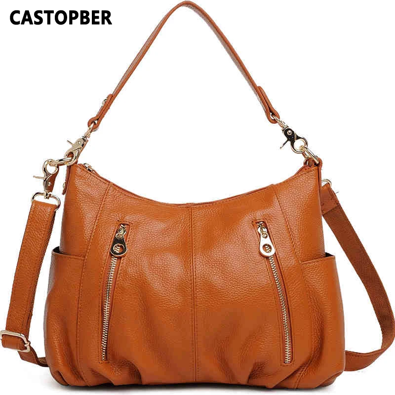 Горячая Распродажа модная женская большая сумка через плечо из натуральной кожи