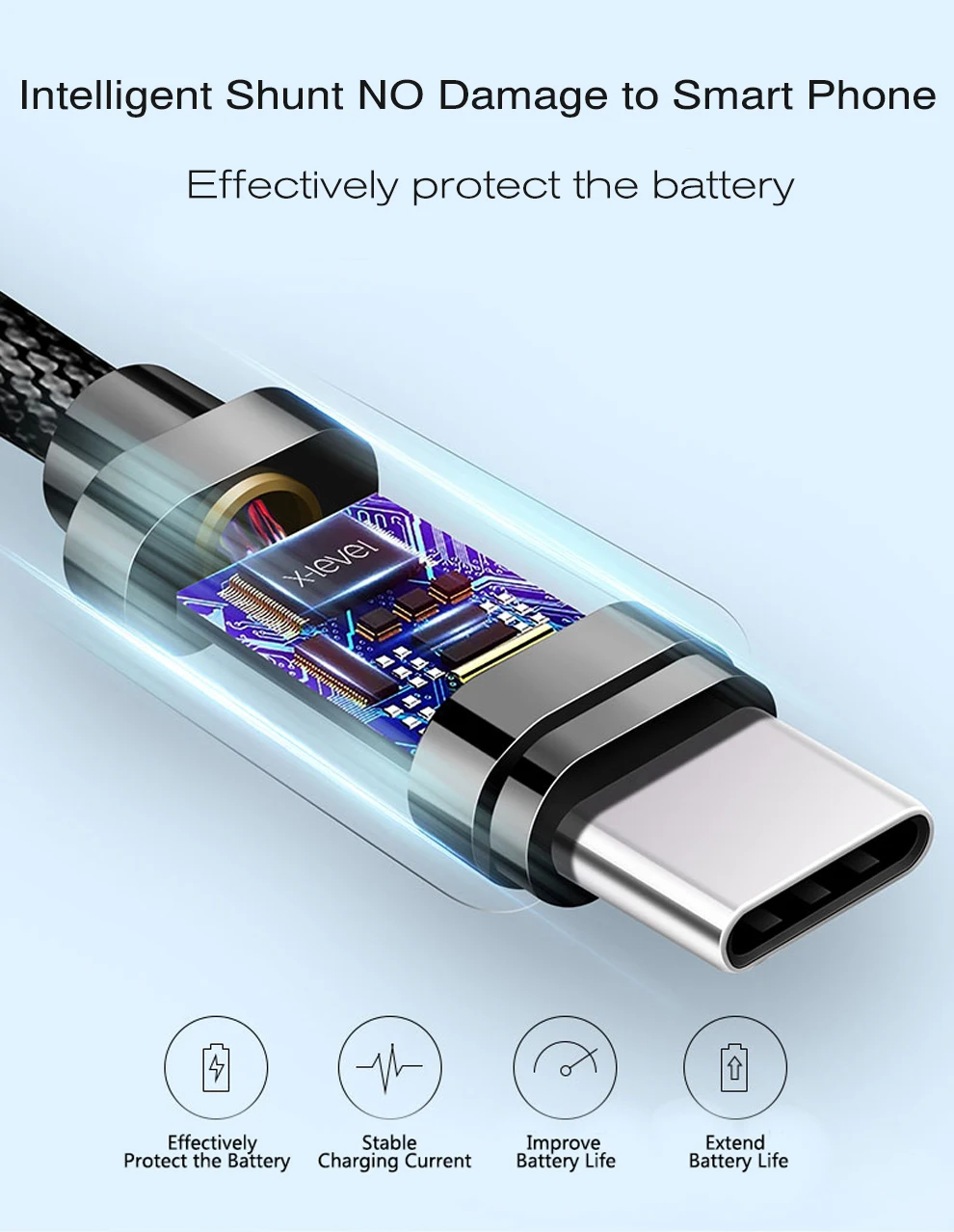 X-Level usb type-C кабель для быстрой зарядки данных type-C кабель для Xiaomi Mi 9 huawei P30 USB-C кабель для samsung S10 Plus Note 10