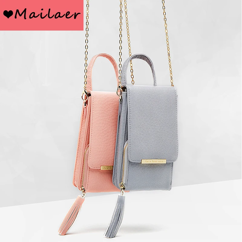 MAILAER новинка 2019 женская сумка через плечо сумка-мессенджер с цепочкой для