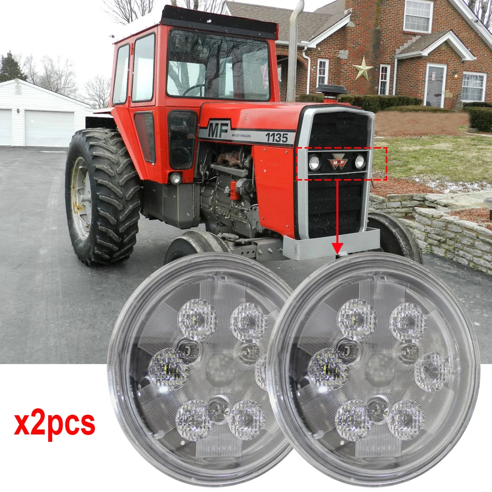 PAR36 светодиодные Тракторные огни 4 5 &quotКруглый par 36 led крыло/капот/Cab фары 12В 24В