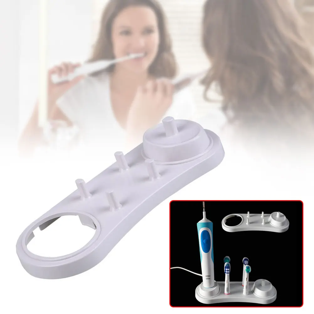 Держатель для зубной щетки Oral B белые домашние изделия ванной комнаты | Красота и