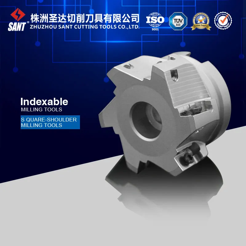 

Индексируемый фрезерный инструмент для квадратного фрезерного станка Kr 90 EMP02-063-A22-AP16-06, с вставкой APKT1604