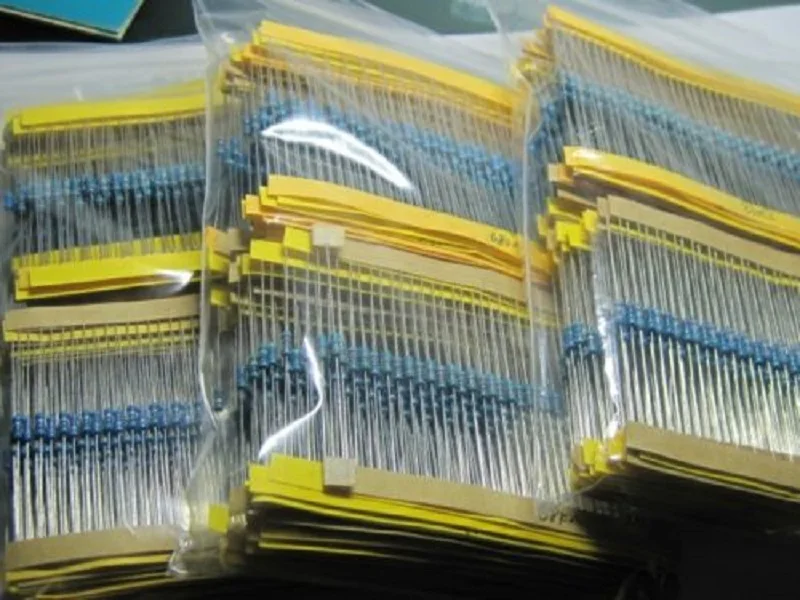 64 values 1280pcs 1 ohm - 10M 1/4W Metal Film Resistors Assortment Kit | Лампы и освещение