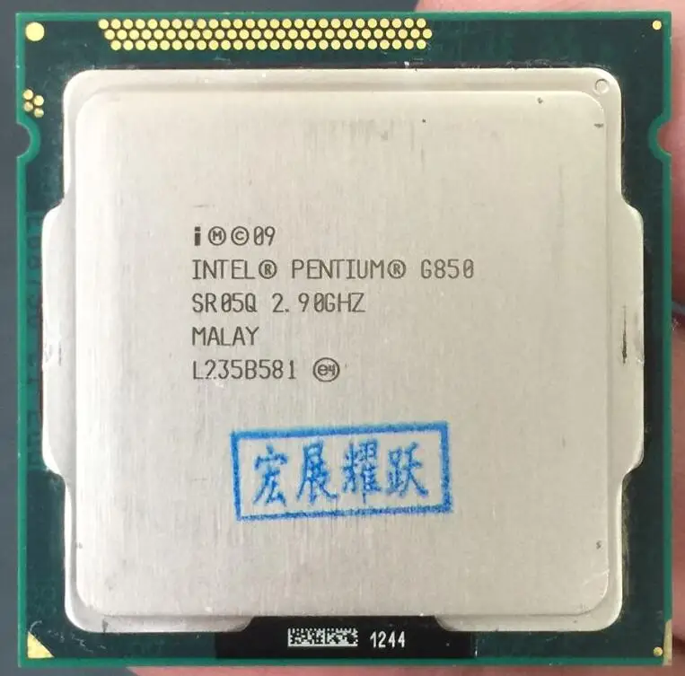 Процессор Intel Pentium G850 (3 Мб кэш 2 90 ГГц) двухъядерный процессор LGA 1155 100% работающий ЦП