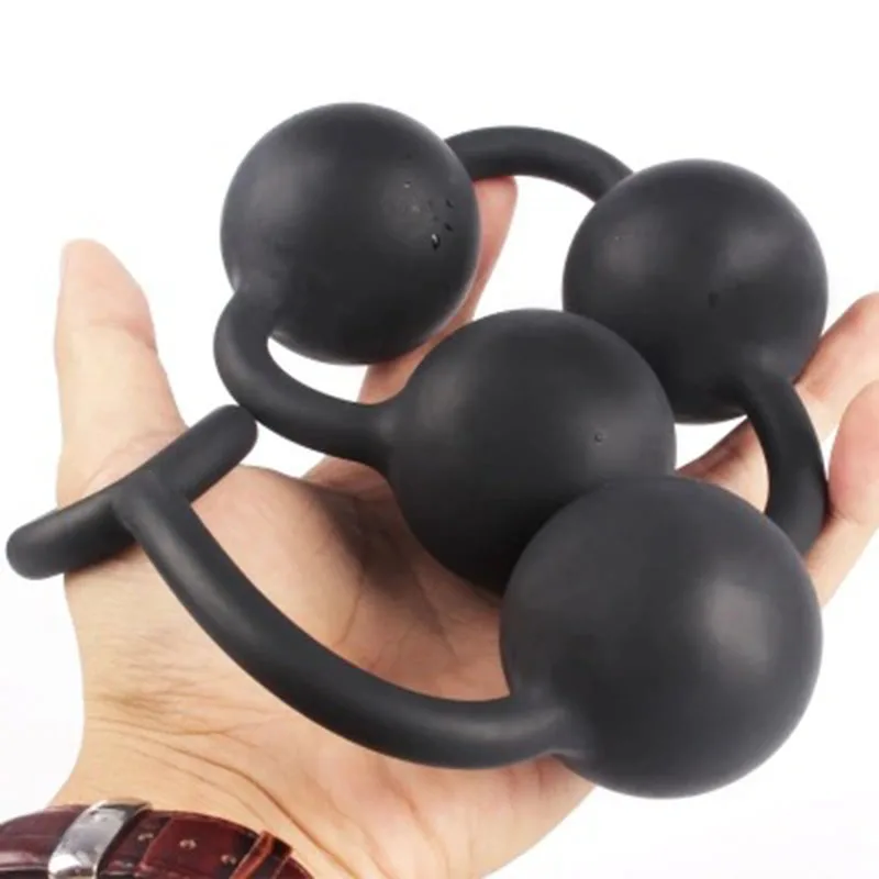 Silicone Big Anal Beads Butt Plug Dilatador Balls Expander Vibrant Vaginal Dilator Sex Toys For Women Men | Красота и здоровье