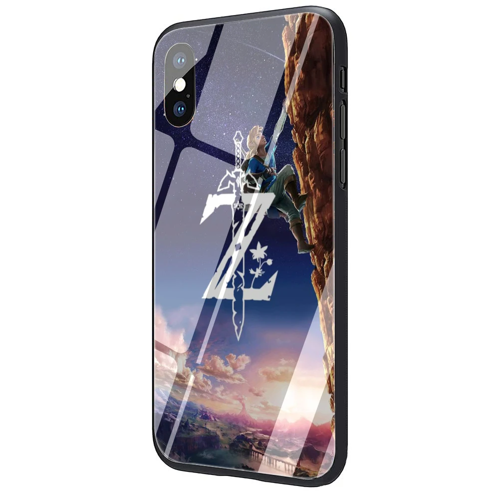Чехол legend of zelda из закаленного стекла для iPhone 5 5S 6 6s Plus 7 8 Plus X XR XS 11 Pro Max - Цвет: G11