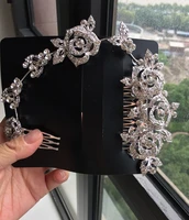 slam styling crystal long wedding hair comb bridal hair accessories handmade hair jewelry