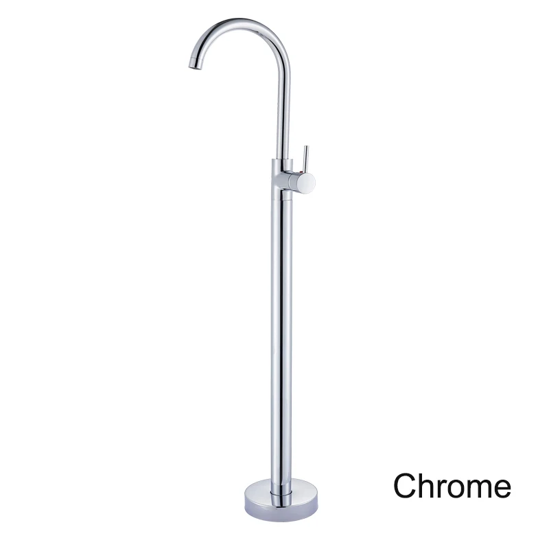 chrome Senlesen кран для ванны, раковины, напольные Смесители для ванны, стоячий душ для горячей и холодной ванны, набор для душа, ручной душ - Цвет: chrome