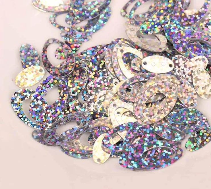 DIY handmade jewelry accessories clothing Footwear 14 * 22 egg-shaped sequins | Дом и сад