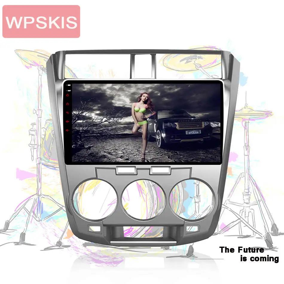 10 1 &quotAndroid 0 Автомобильный GPS плеер для Honda City с 2009 2010 2011 2012 6G + 128G Восьмиядерный