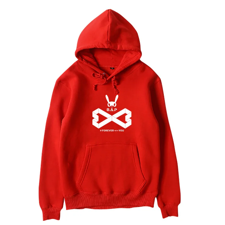 Kpop bap концерт forever with you same printing fashion унисекс толстовки b.a.p пуловеры фанатов