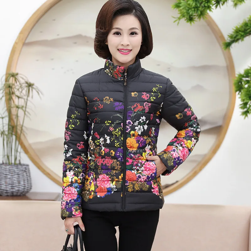 Sustans хлопковое пальто Женская куртка с принтом в китайском стиле парки дешевые