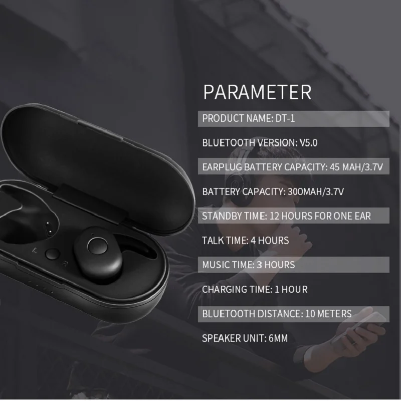 TWS беспроводные Bluetooth наушники, беспроводные наушники, гарнитура, стерео спортивные наушники с микрофоном для iPhone Andorid phone