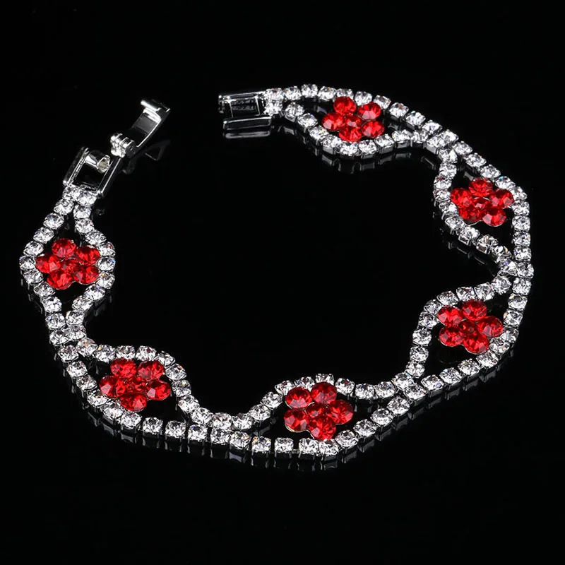 style3-18cm Элегантный Искусственный жемчуг Кристалл Браслеты для женщин цвет серебра талисман браслеты и браслеты свадебные ювелирные изделия Femme подарки - Окраска металла: style3-18cm