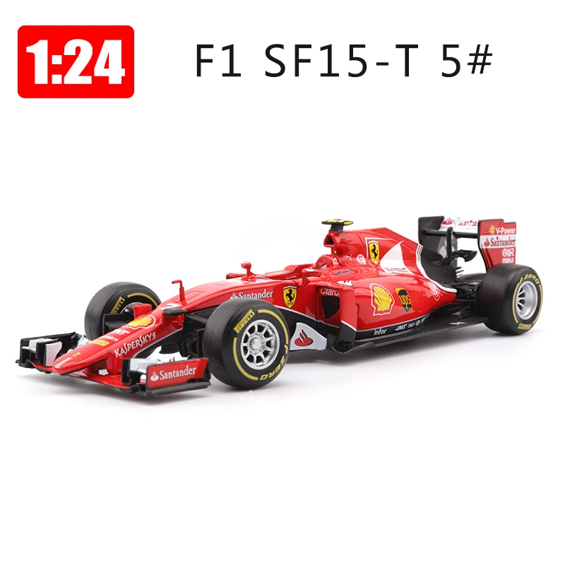Модель гоночного автомобиля Bburago SF15 из сплава 1:24 спортивные игрушки для