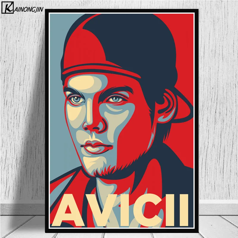 008 Avicii плакат DJ МУЗЫКА певица звезда Легенда плакаты и принты Холст Живопись стены Искусство картина для гостиной домашний декор - Цвет: 008