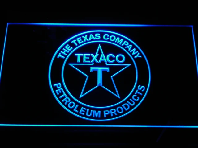 Фарфоровый газовый насос TEXACO d122 светодиодные неоновые световые вывески с