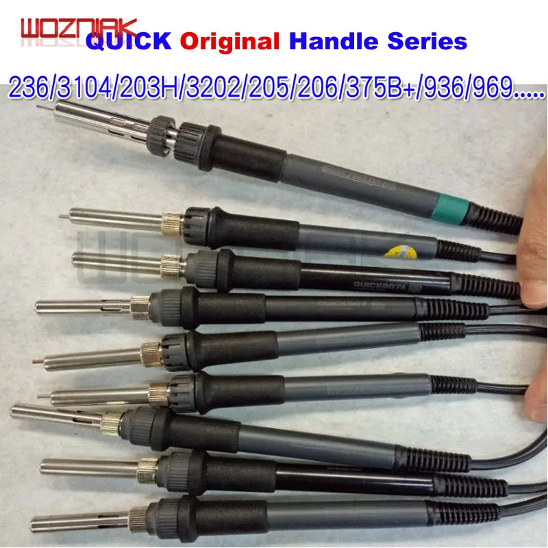 QUICK Original handle soldering iron TS1200A 936 236 3202 303D 3104 969C Electric soldering iron Soldering station handle