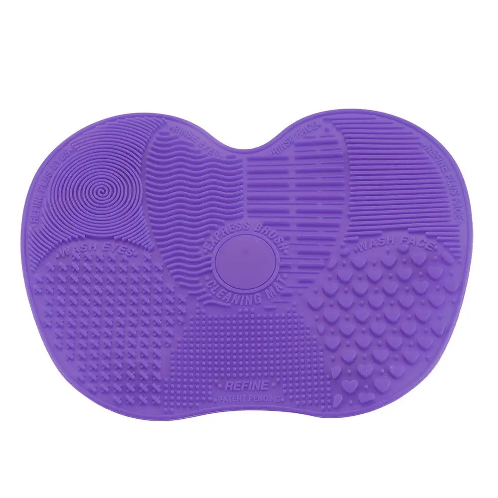 

Makeup Cosmetic Brush Cleaner Cleanser Washing Silicone Pad Mat Scrubber 1pc Fashion New Makeup Tool