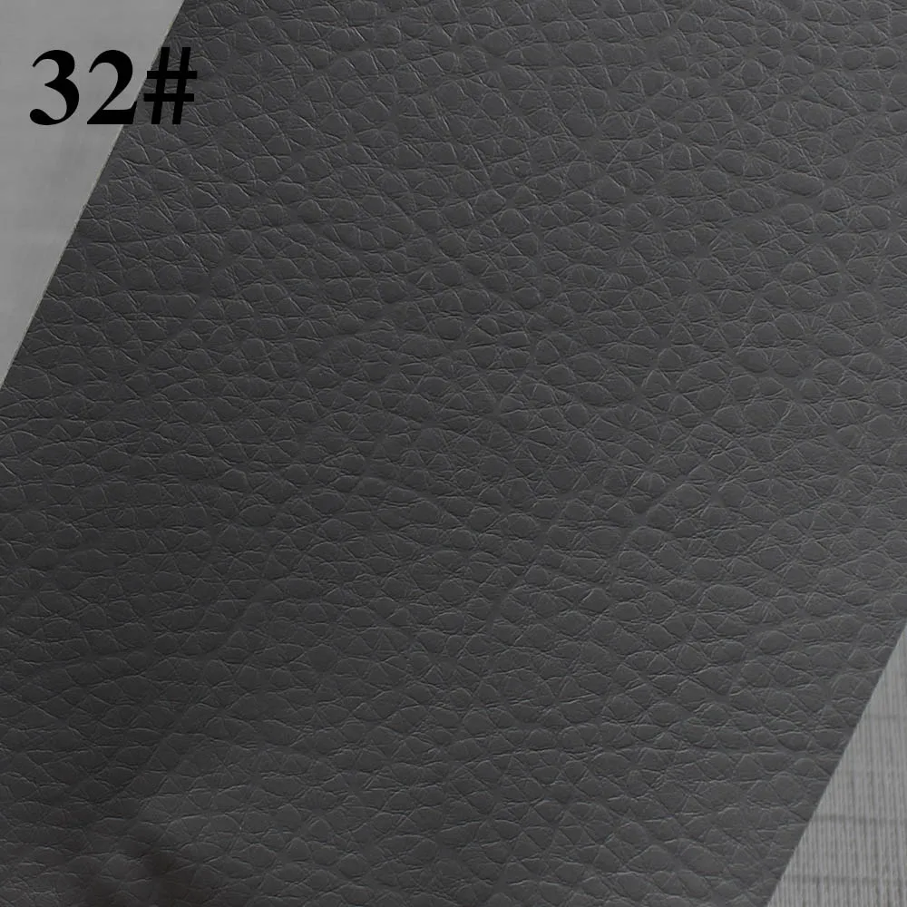 NO.32 Dark gray 1 шт. из ПУ фабричной кожи самоклеящаяся патчи кожа дивана с автомобильным сиденьем ремонт наклейки-заплатки Скрап тканевые нашивки 10x20 см - Цвет: NO.32 Dark gray