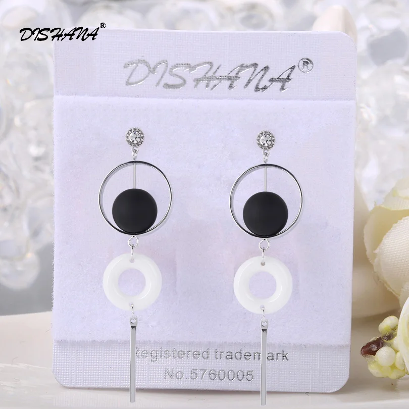 

2018 Trendy Long Earring for Women Acrylic Geometric Earings Femme Luxury Fashion Statement Big Drop Dangle Jewelry Earrings