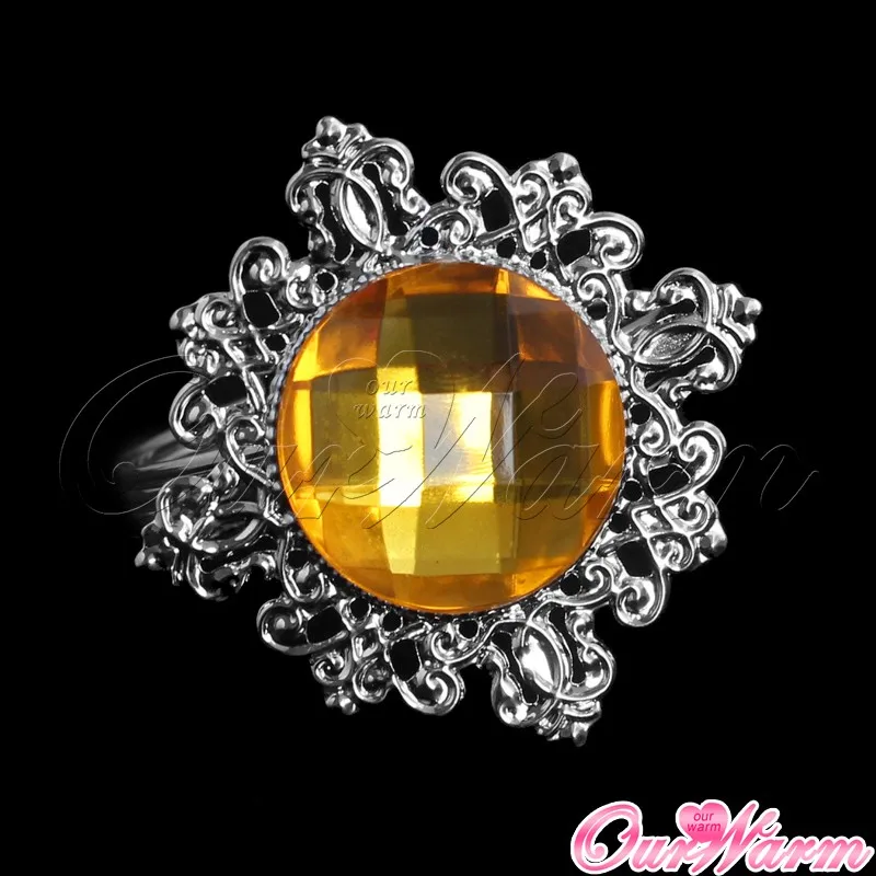 100 шт./лот White Diamond Кольца для салфеток Салфетка держатель для Свадебные украшения для вечеринок и торжеств Украшение стола Кухня столовая Бар