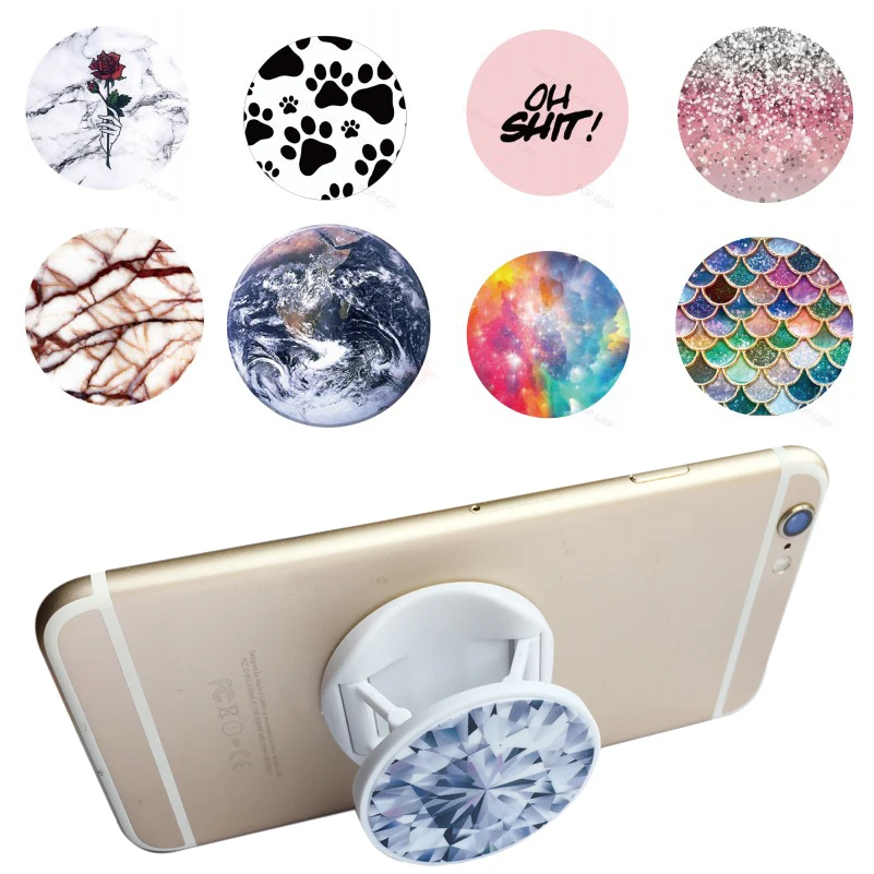 Палец Зажим для телефона держатель красочный удаляемый клей круглый