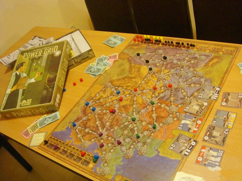 Настольная игра горячая Распродажа Power Grid + Расширенная настольная карта