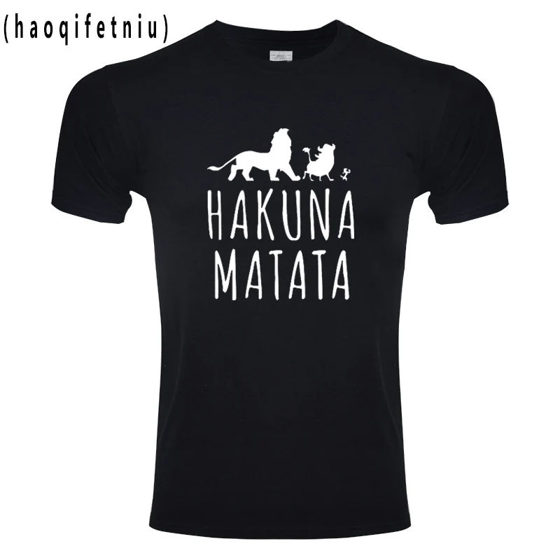 2018 Милый Забавный тройник футболки homme Pumba (Пумба) мужская с коротким рукавом