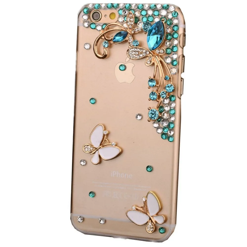 Роскошный блестящий чехол со стразами для Iphone 12 11 Pro MAX X XR XS 6 6S plus 7 8 (бабочка)|case for