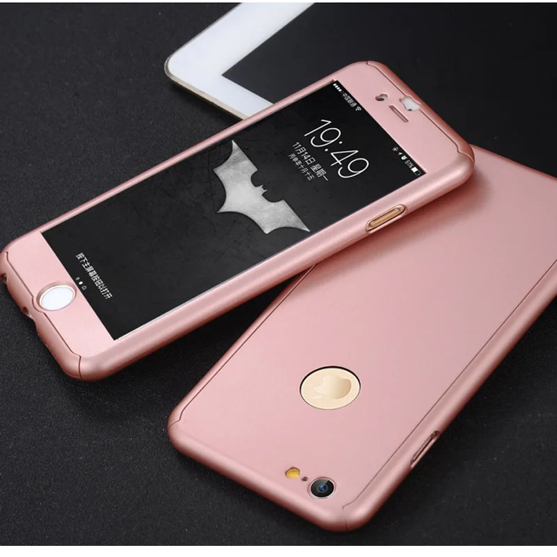 Smooth Rose Gold Ferising для Apple iPhone SE 5S 5 чехол 360 градусов передняя задняя полная защитная крышка для iPhone 5S, SE 5 чехол для телефона s Чехол - Цвет: Smooth Rose Gold