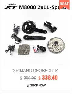 Shimano Deore XT M8000 указано 40-30-22T 170 175 мм диаметра окружности болтов(Горный набор велосипедных компонентов 3x11-Speed 42 T M8000 переключатель тормоза