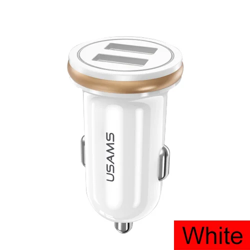 Red USAMS автомобильное зарядное устройство 1,2 A быстрое зарядное устройство M usb type C micro usb адаптивный кабель для зарядки iphone Xiaomi телефон автомобильное зарядное устройство - Тип штекера: Red